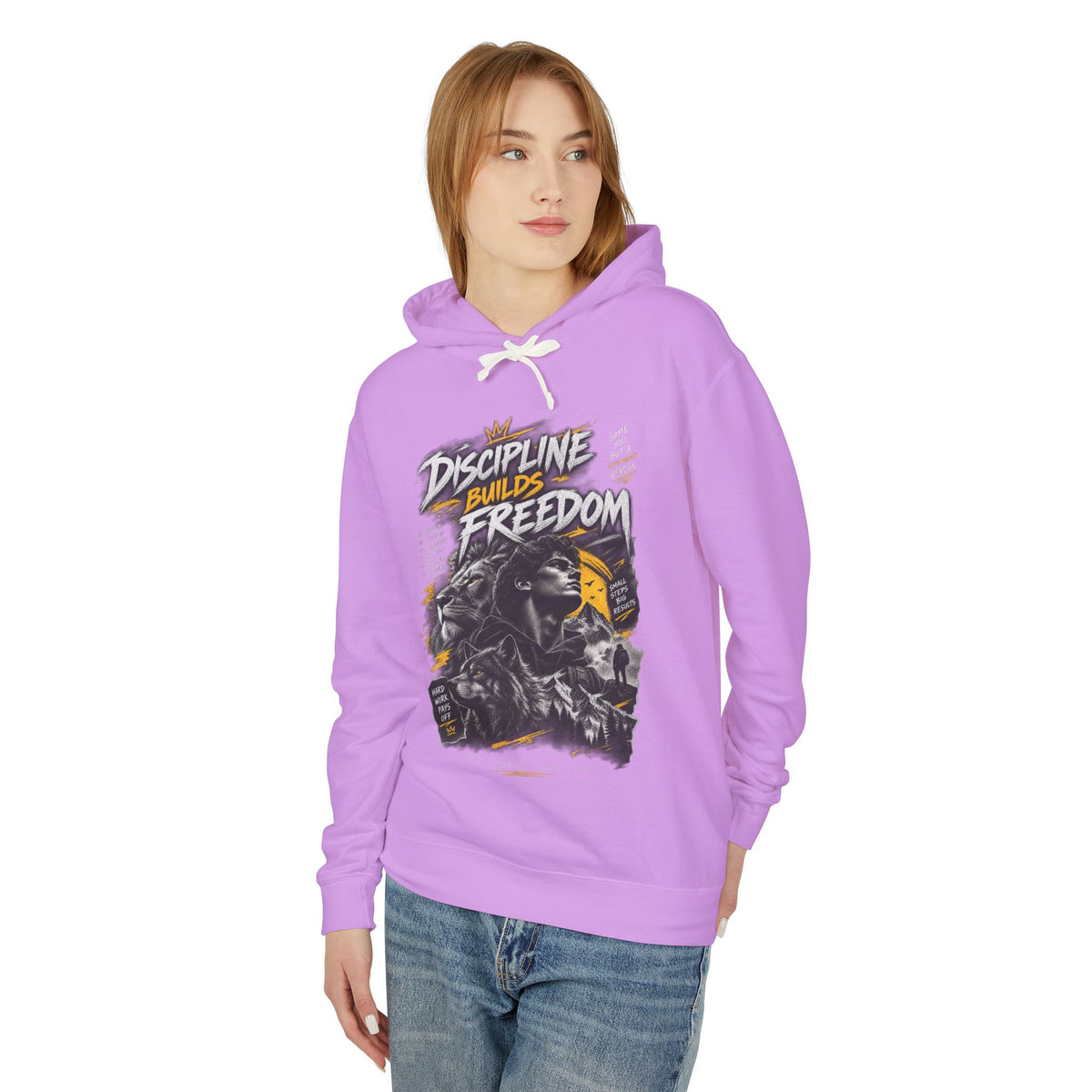 Discipline Builds Freedom Hoodie — Motivational Graphic Sweatshirt