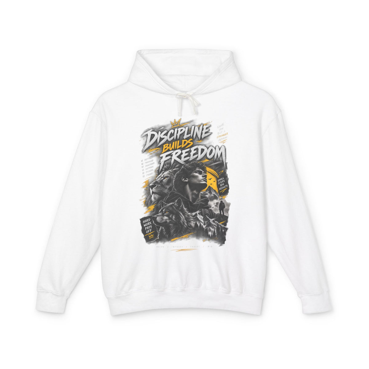 Discipline Builds Freedom Hoodie — Motivational Graphic Sweatshirt