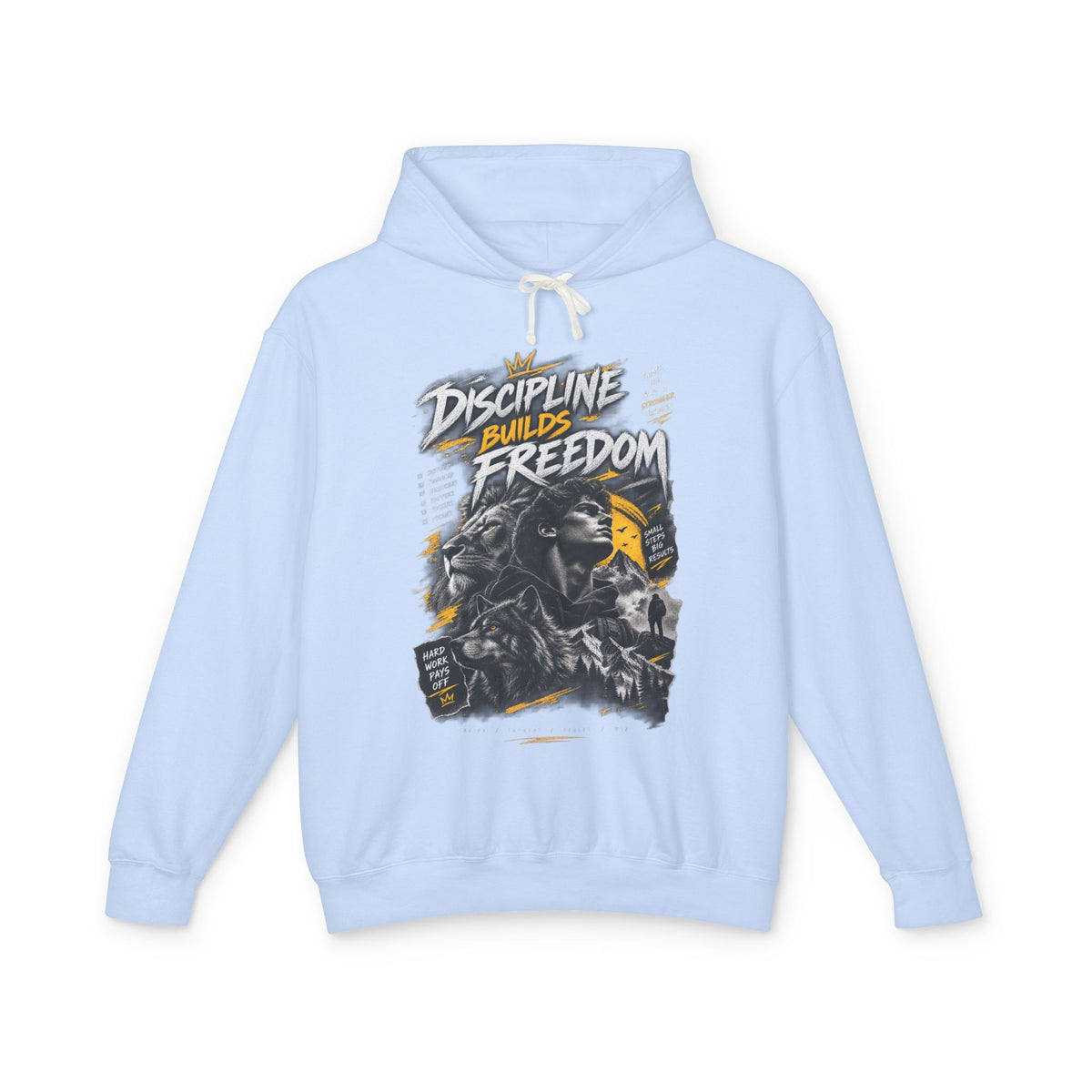 Discipline Builds Freedom Hoodie — Motivational Graphic Sweatshirt