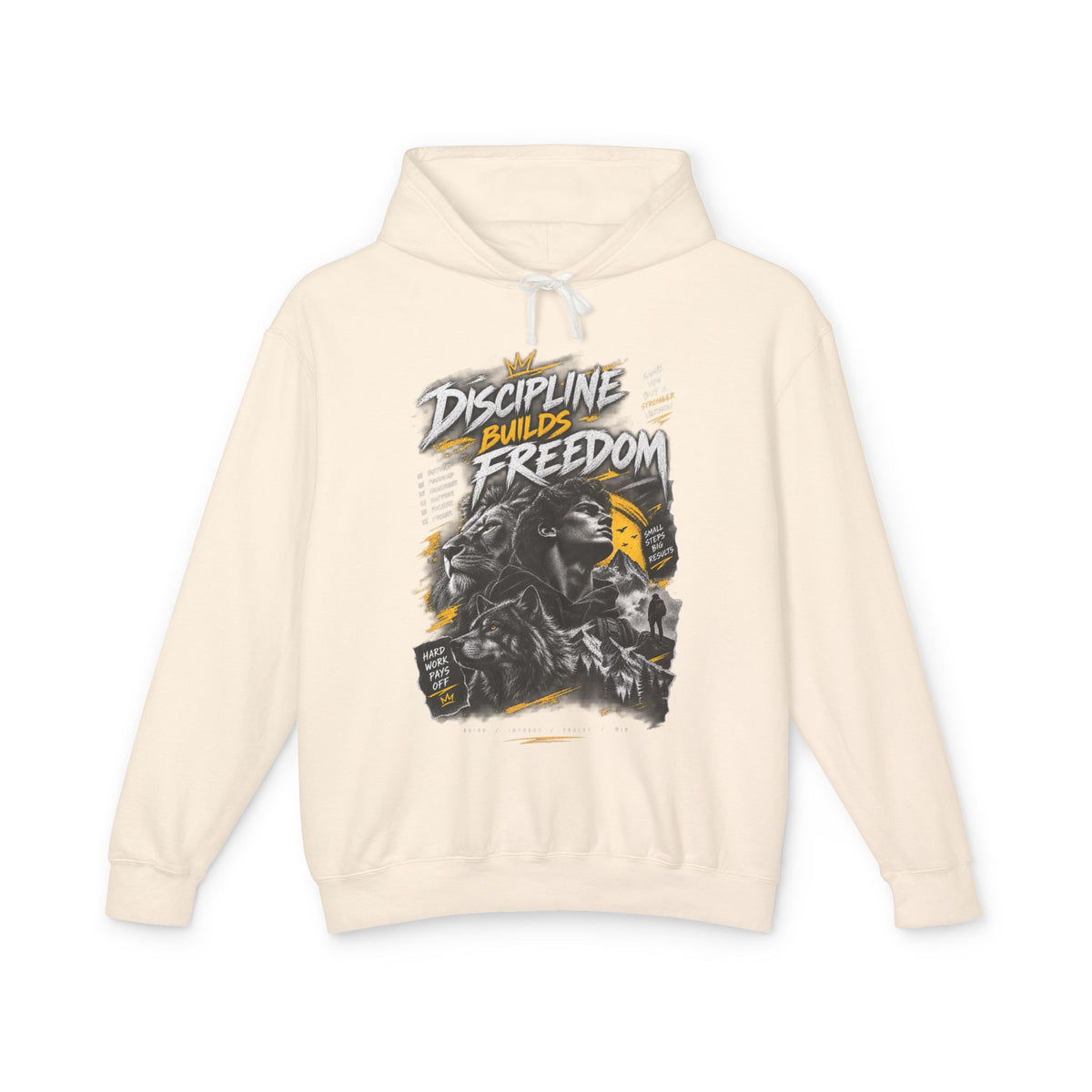Discipline Builds Freedom Hoodie — Motivational Graphic Sweatshirt