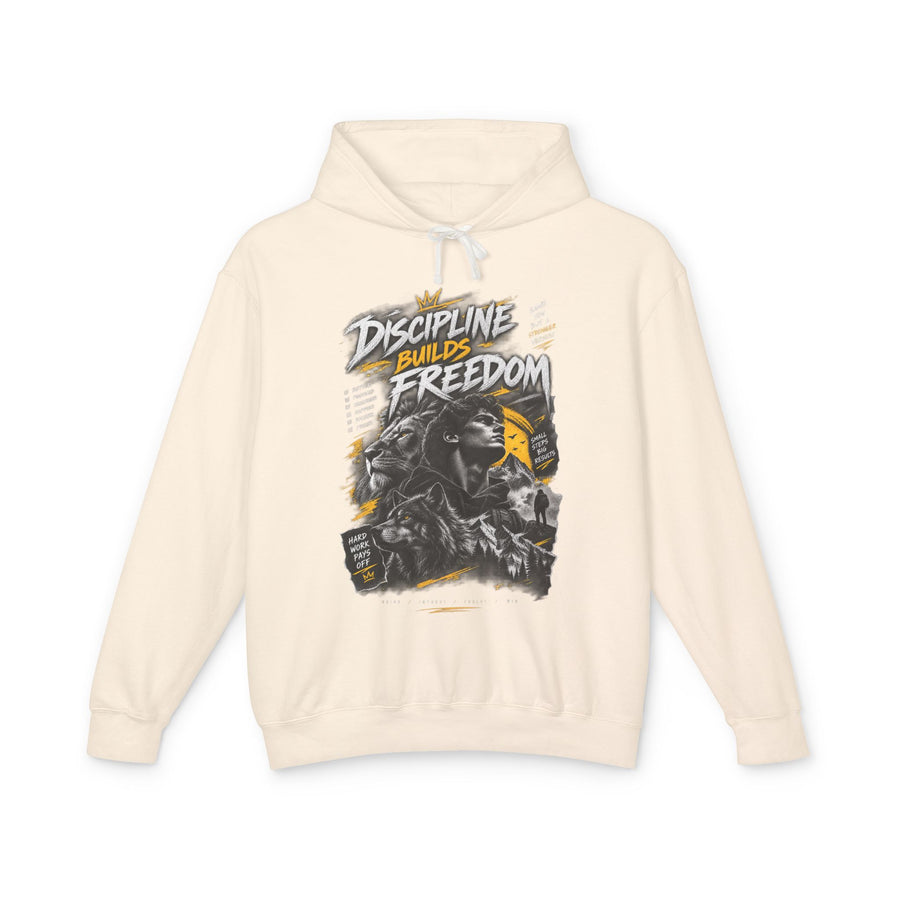 Discipline Builds Freedom Hoodie — Motivational Graphic Sweatshirt
