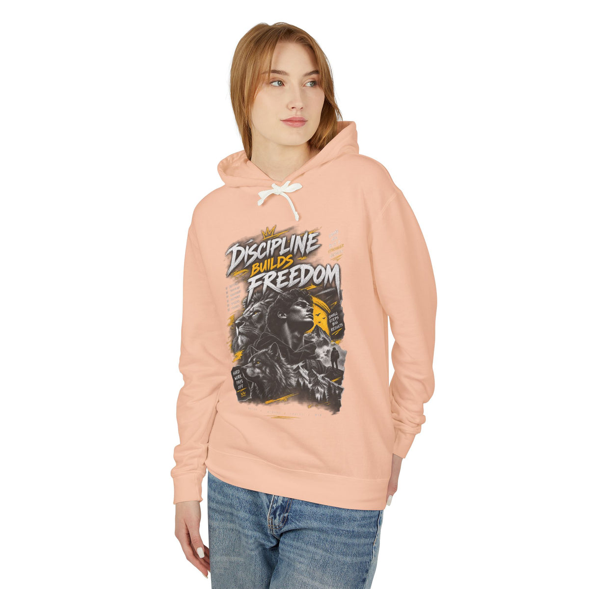 Discipline Builds Freedom Hoodie — Motivational Graphic Sweatshirt