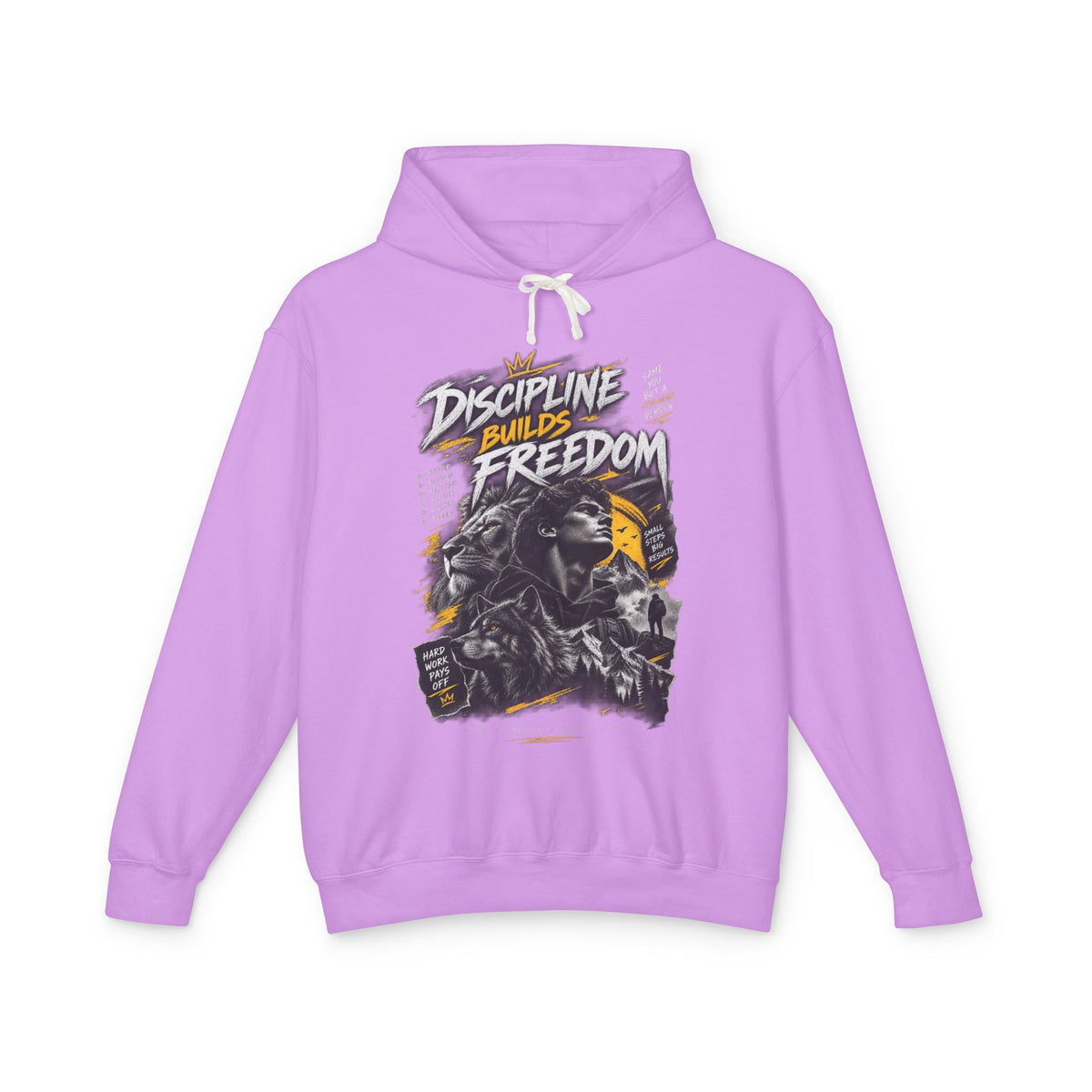 Discipline Builds Freedom Hoodie — Motivational Graphic Sweatshirt